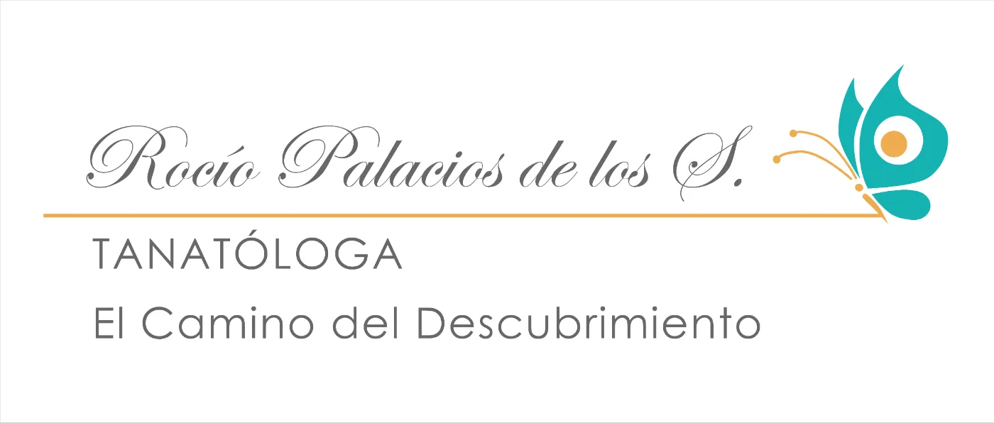 Logotipo oficial de Rocío Palacios, psicóloga y tanatóloga especialista en procesos de duelo.